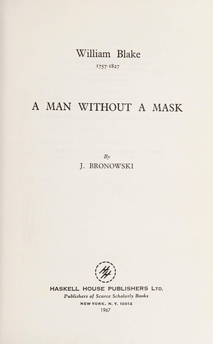 Cover of William Blake, 1757-1827