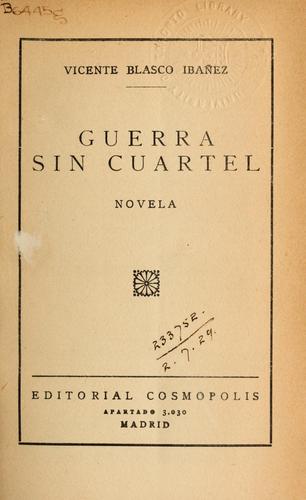 Cover of Guerra sin cuartel