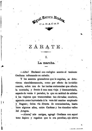 Cover of Zárate