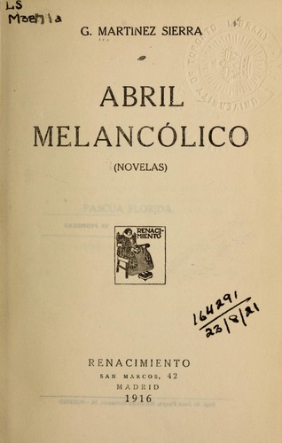 Cover of Abril Melancólico