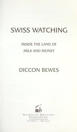 Cover of Swiss watching