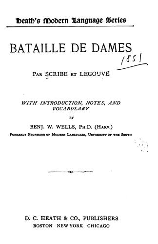 Cover of Bataille de dames