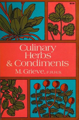 Cover of Culinary herbs and condiments
