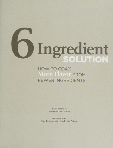 Cover of 6 Ingredient Solution