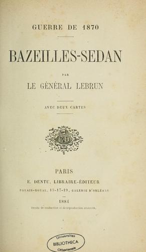 Cover of Guerre de 1870