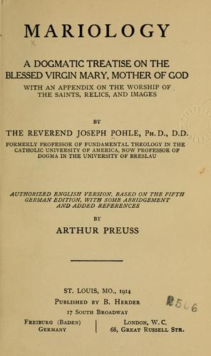 Cover of Mariology