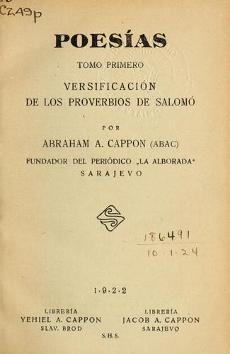 Cover of Poesias