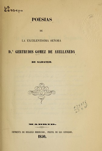 Cover of Poesias