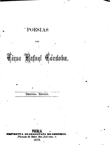 Cover of Poesias