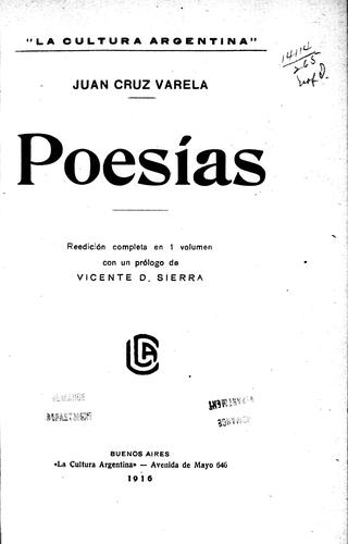Cover of Poesías
