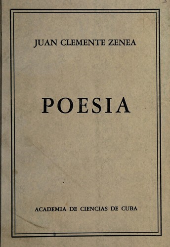 Cover of Poesía