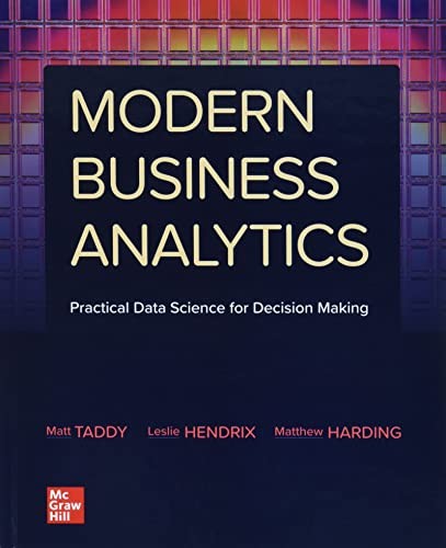 Cover of Modern Business Analytics