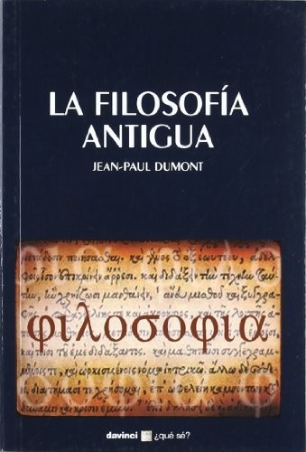 Cover of La filosofía antigua