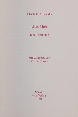 Cover of Lisas Liebe