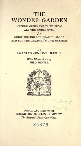 Cover of The wonder garden