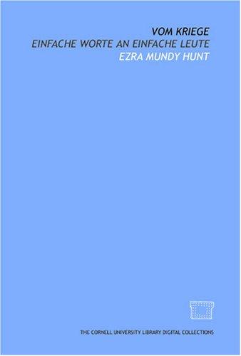 Cover of Vom Kriege