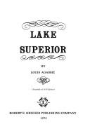Cover of Lake Superior