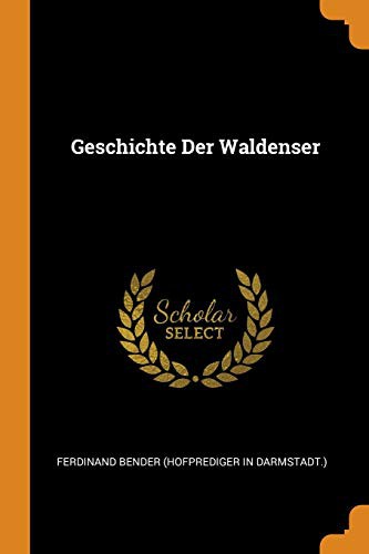 Cover of Geschichte Der Waldenser