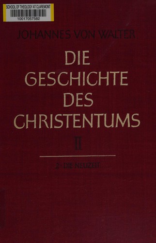 Cover of Die Geschichte des Christentums