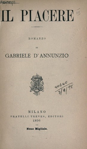Cover of Il Piacere