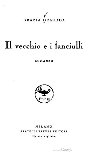 Cover of Il vecchio e i fanciulli