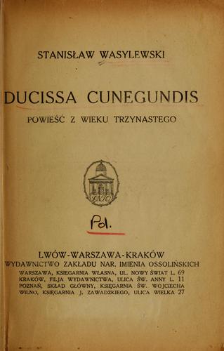 Cover of ducissa Cunegundis