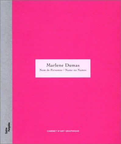 Cover of Marlene Dumas