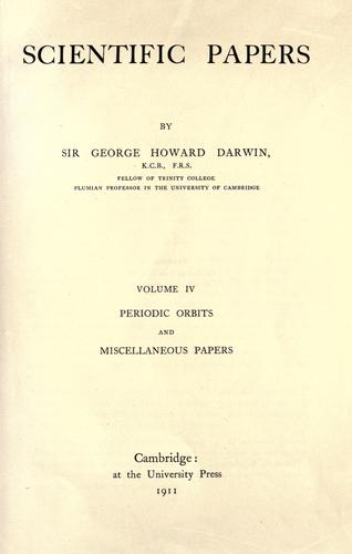 Cover of Scientific papers
