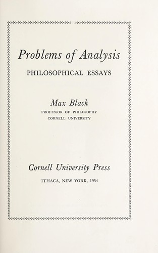 Cover of Problems of analysis