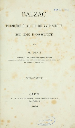 Cover of Balzac