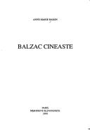 Cover of Balzac cinéaste