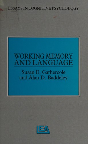 Cover of Working Memory And Language