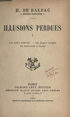 Cover of Illusions Perdues