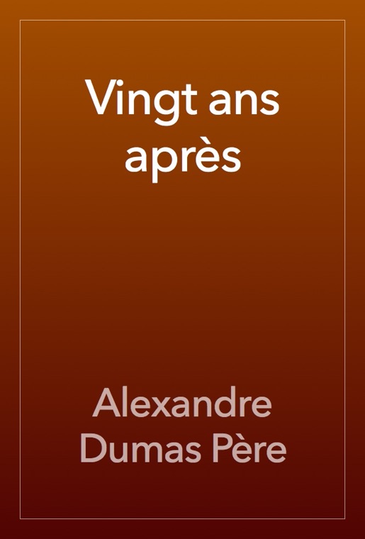 Cover of Vingt ans apres̀