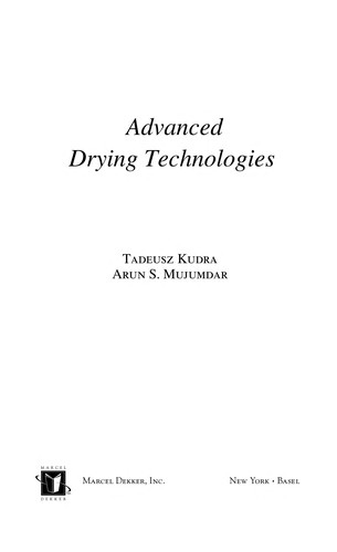 Cover of Advanced drying technologies