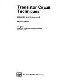 Cover of Transistor circuit techniques