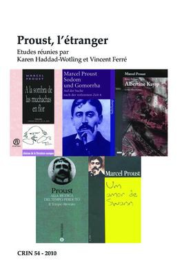 Cover of Proust, l'étranger