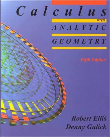 Cover of Calculus with analytic geometry
