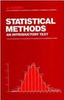 Cover of Statistical methods