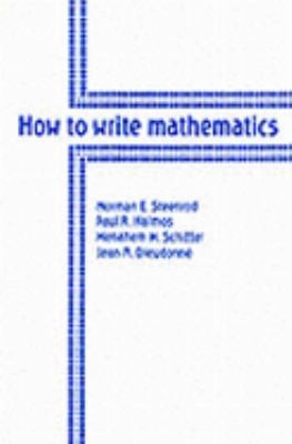 Cover of How To Write Mathematics