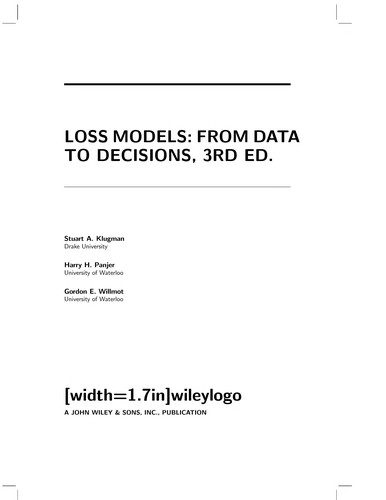 Cover of Loss Models