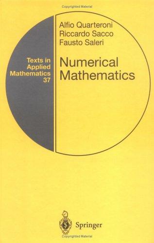 Cover of Numerical mathematics