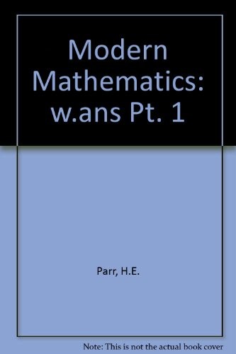 Cover of Modern mathematics