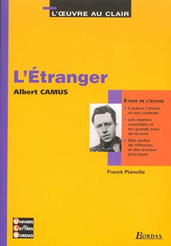 Cover of L' étranger, Albert Camus