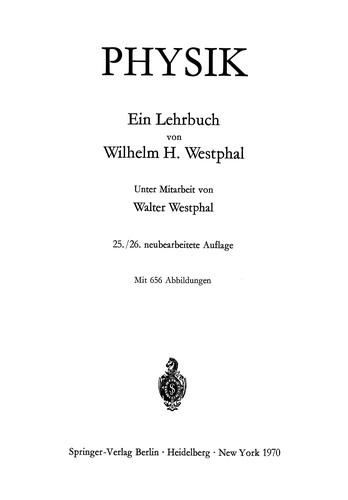 Cover of Physik