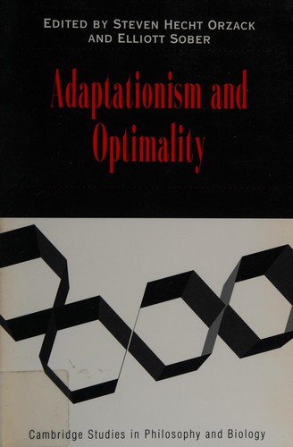 Cover of Adaptationism and optimality