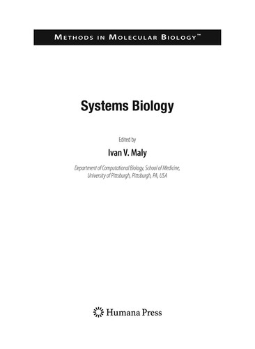 Cover of Systems biology