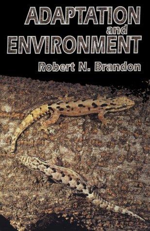 Cover of Adaptation and environment