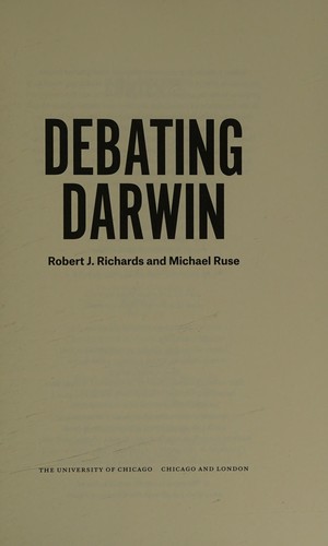 Cover of Debating Darwin