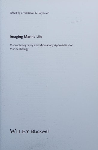 Cover of Imaging Marine Life
